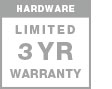 3 year hardware warranty