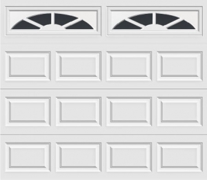 short panel garage door with sunset 601 windows