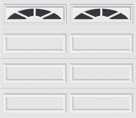 long panel door with sunset 601 windows