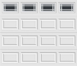 short panel garage door with prairie 510 windows