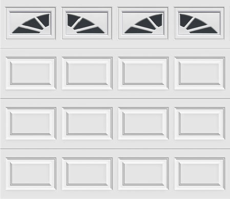 short panel door with sunset 501 windows