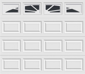 short panel garage door with sunset 503 windows