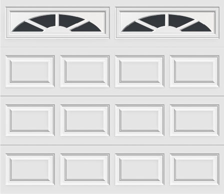 short panel door with sunset 601 windows