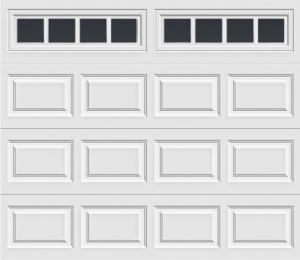 short panel garage door with madison 611 windows