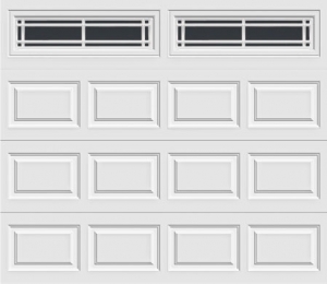 short panel garage door with prairie 610 windows