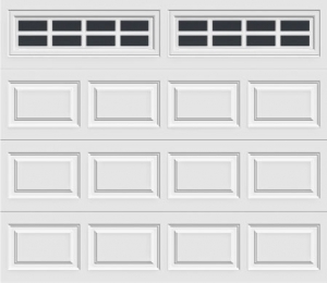 short panel garage door with stockton 612 windows